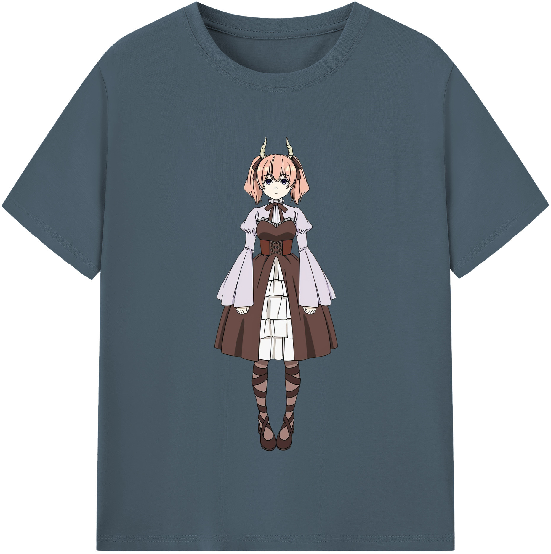 （画像用） 葬送のフリーレン Frieren 綿100％半袖Tシャツ（フロントプリント）